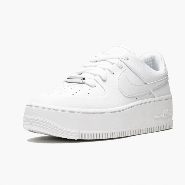 Rabatt  Nike Air Force 1 Sage Low Triple Hvit AR5339 100 Dame/Herre Sneakers