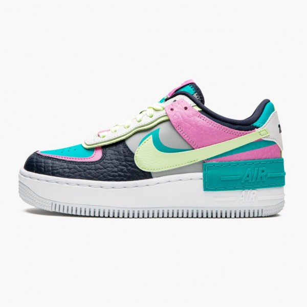 Nike Air Force 1 Shadow Barely Volt Oracle Aqua CK3172 001 Dame