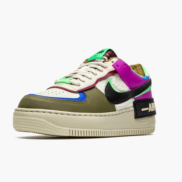 Butikk  Nike Air Force 1 Shadow Cactus Flower Oliven Flak CT1985 500 Dame Sneakers