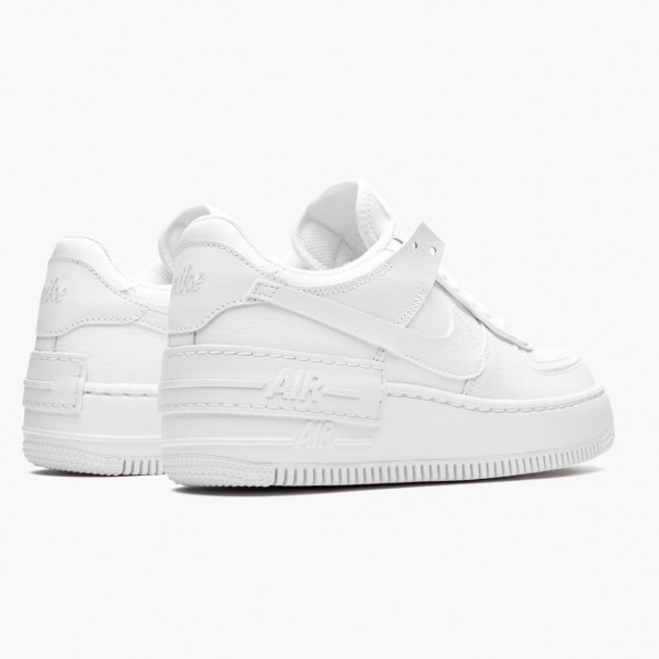 Hvit  Nike Air Force 1 Shadow Triple Hvit CI0919 100 Dame/Herre Sneakers