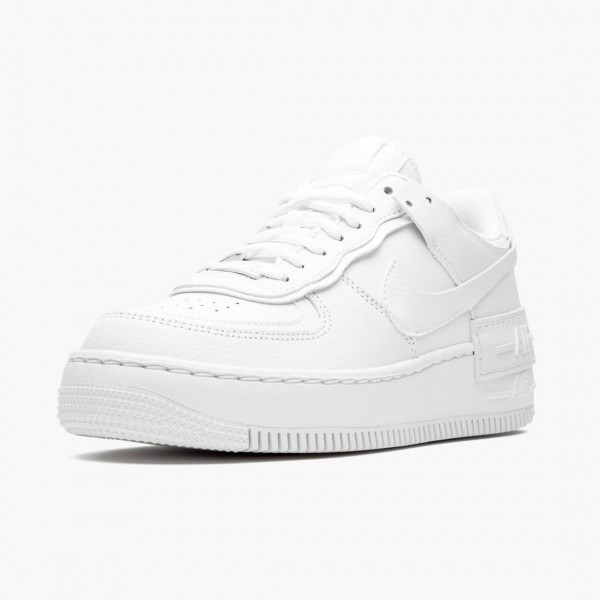 Hvit  Nike Air Force 1 Shadow Triple Hvit CI0919 100 Dame/Herre Sneakers