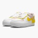 Rabatt  Nike Air Force 1 Shadow Hvit Barely Rose Speed Gul CJ1641 102 Dame Sneakers