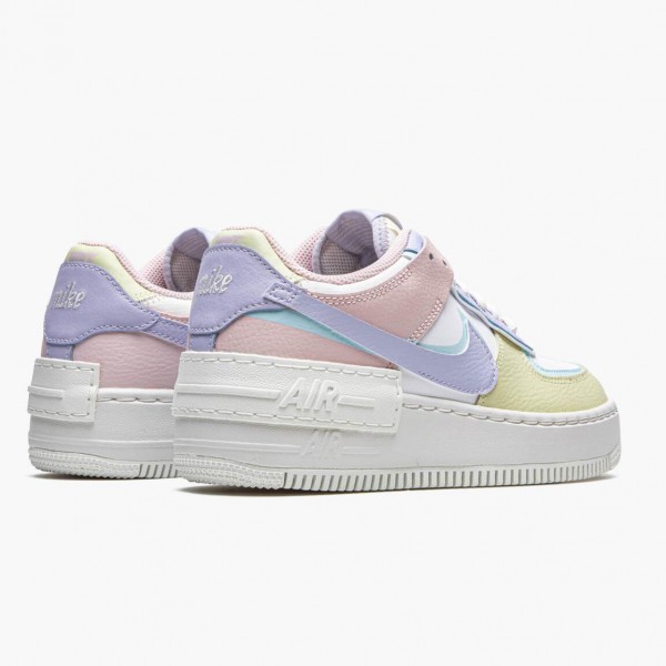 Hvit  Nike Air Force 1 Shadow Hvit Glacier Blå Ghost CI0919 106 Dame Sko