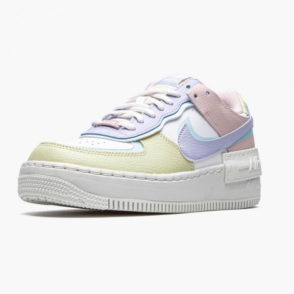 Hvit  Nike Air Force 1 Shadow Hvit Glacier Blå Ghost CI0919 106 Dame Sko