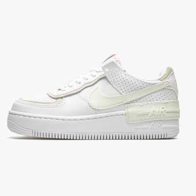 Nike Air Force 1 Shadow Hvit Stone Atomic Rosa CZ8107 100 Dame/Herre