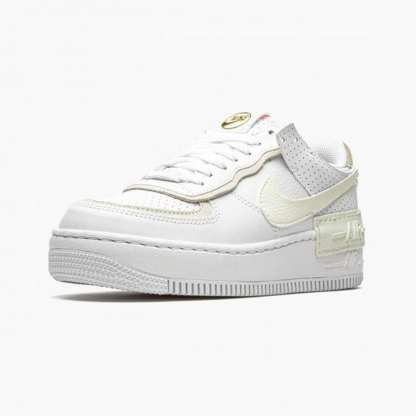 Rabatt  Nike Air Force 1 Shadow Hvit Stone Atomic Rosa CZ8107 100 Dame/Herre Sneakers