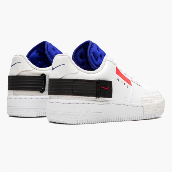 Svart  Nike Air Force 1 Type BQ4793 100 Dame/Herre Sneakers