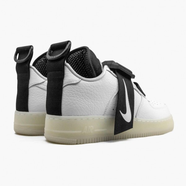 Hvit  Nike Air Force 1 Utility Hvit Svart AV6247 100 Herre Sneakers