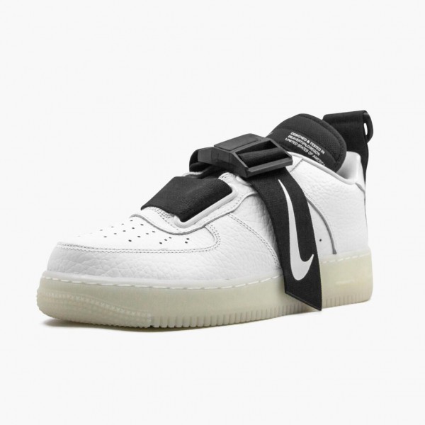 Hvit  Nike Air Force 1 Utility Hvit Svart AV6247 100 Herre Sneakers