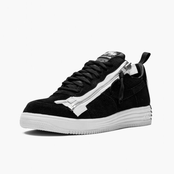 Het  Nike Lunar Force 1 Low Acronym Svart Hvit 698699 001 Dame/Herre Sneakers