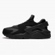 Blå  Nike Air Huarache Svart Svart Hvit 318429 003 Dame/Herre Sko