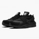 Blå  Nike Air Huarache Svart Svart Hvit 318429 003 Dame/Herre Sko