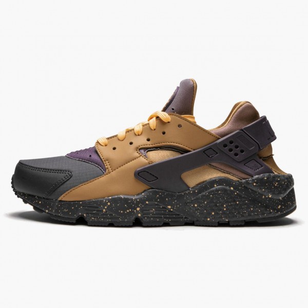 Nike Air Huarache Run Pro Purple Elemental Gull 704830 012 Dame/Herre