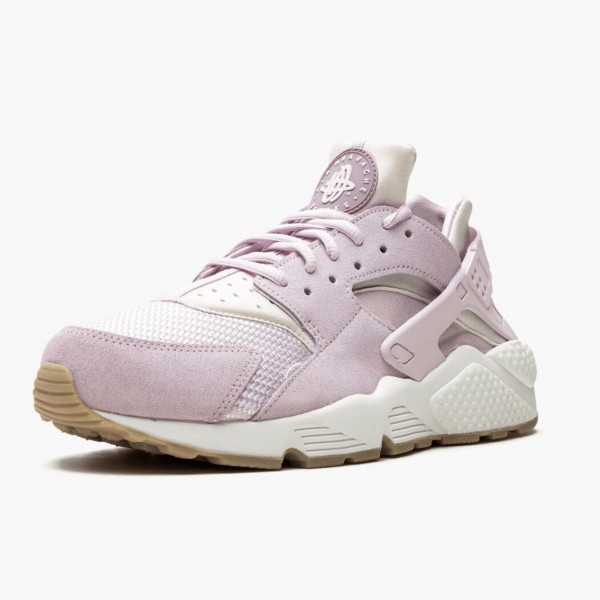 Billig  Nike Air Huarache TXT Bleached Lilac 818597 500 Dame Sneakers