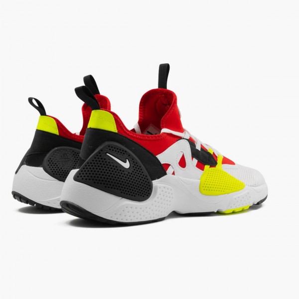 Het  Nike Huarache Edge Txt Hvit University Rød Volt Svart AO1697 100 Dame/Herre Sneakers