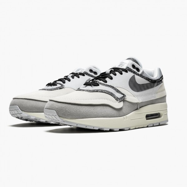 Ny  Nike Air Max 1 Inside Out Phantom Svart 858876 013 Dame/Herre Sko