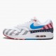 Hvit  Nike Air Max 1 Parra AT3057 100 Dame/Herre Sko