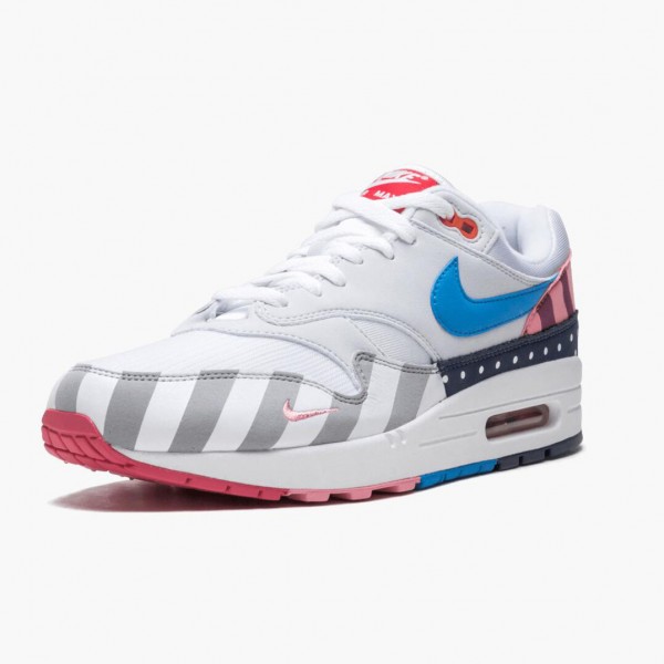 Hvit  Nike Air Max 1 Parra AT3057 100 Dame/Herre Sko