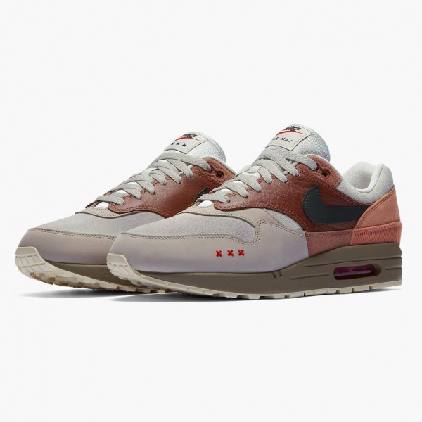 Rød  Nike Air Max 1 Amsterdam CV1638 200 Herre Sneakers