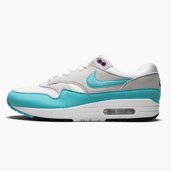 Nike Air Max 1 Anniversary Aqua 908375 105 Dame/Herre 