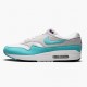 Svart  Nike Air Max 1 Anniversary Aqua 908375 105 Dame/Herre Sneakers