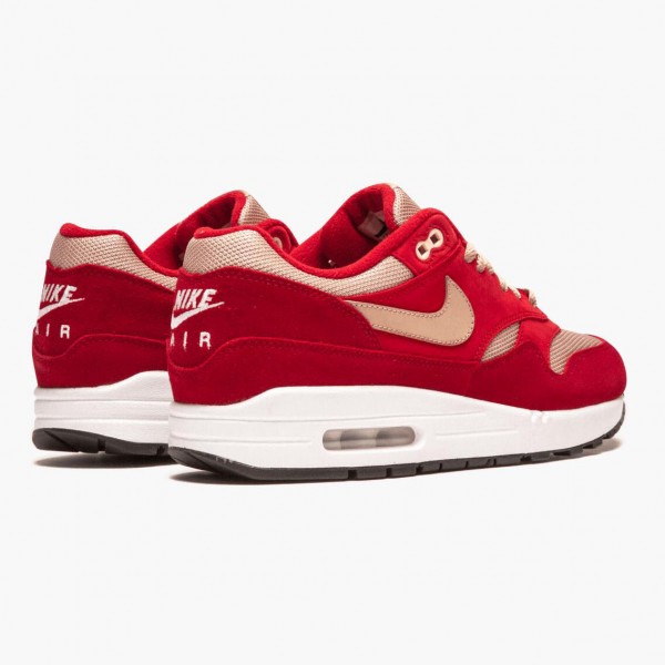 Ny  Nike Air Max 1 Curry Pack Rød 908366 600 Dame/Herre Sko