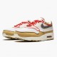 Rød  Nike Air Max 1 Inside Out Club Gull Svart 858876 713 Dame/Herre Sneakers