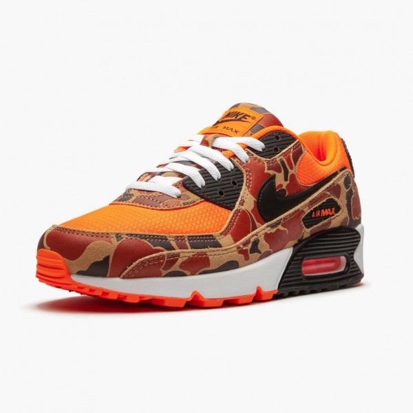 Ny  Nike Air Max 90 Duck Camo Oransje CW4039 800 Dame/Herre Sko