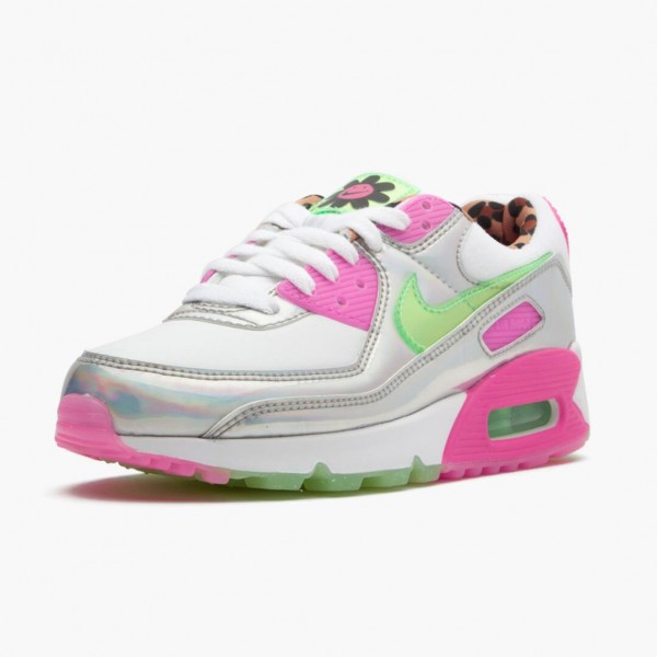 Svart  Nike Air Max 90 LX 90s Dancefloor Hvit CQ2559 100 Dame Sko