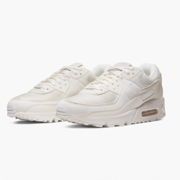 Brun  Nike Air Max 90 Recraft Sail CT2007 100 Dame/Herre Sneakers