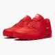 Kjøp  Nike Air Max 90 Triple Rød 285 602 Dame/Herre Sneakers