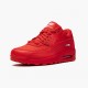 Kjøp  Nike Air Max 90 Triple Rød 285 602 Dame/Herre Sneakers