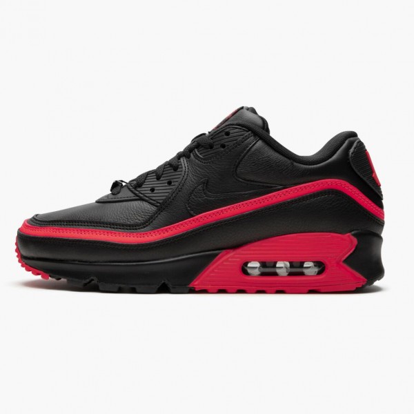 Nike Air Max 90 Undefeated Svart Solar Rød CJ7197 003 Dame/Herre 