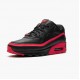 Hvit  Nike Air Max 90 Undefeated Svart Solar Rød CJ7197 003 Dame/Herre Sneakers