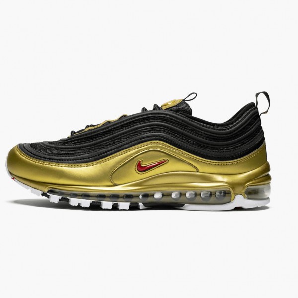 Nike Air Max 97 Svart Metallic Gull AT5458 002 Dame/Herre 