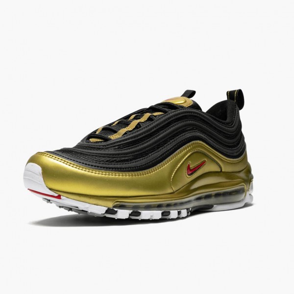 Svart  Nike Air Max 97 Svart Metallic Gull AT5458 002 Dame/Herre Sko