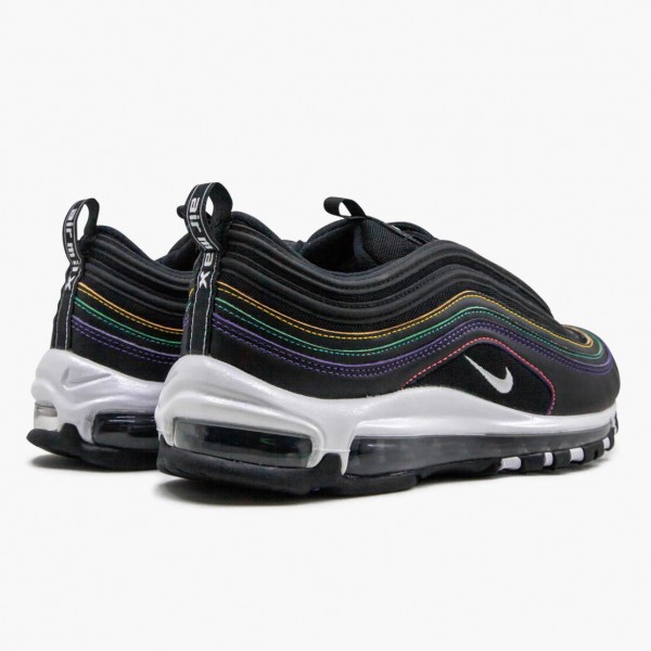 Brun  Nike Air Max 97 Svart Multi Stitch CK0738 001 Dame/Herre Sneakers