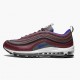 Hvit  Nike Air Max 97 Cool Grå Night Maroon 921826 012 Dame/Herre Sneakers