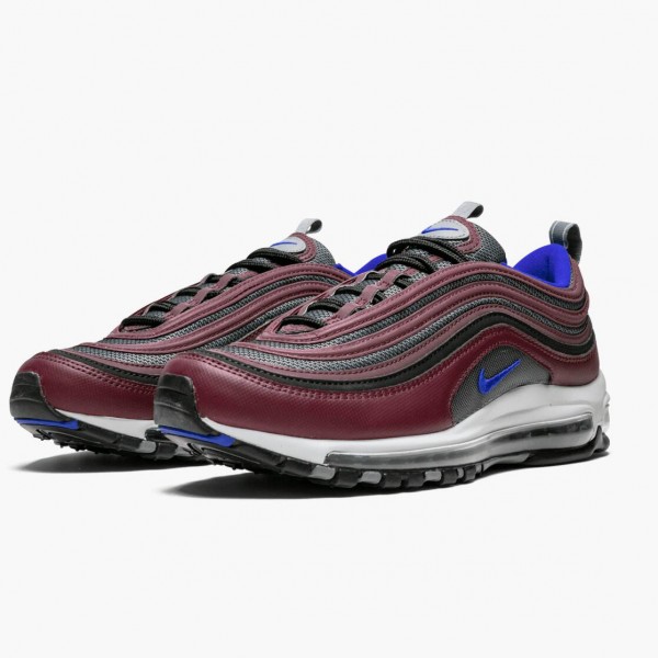 Hvit  Nike Air Max 97 Cool Grå Night Maroon 921826 012 Dame/Herre Sneakers