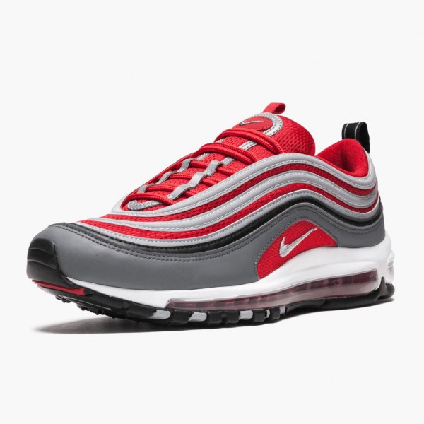 Rabatt  Nike Air Max 97 Dark Grå Gym Rød 921826 007 Dame/Herre Sko