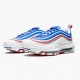 Ny  Nike Air Max 97 Game Royal Metallic Sølv University Rød 921826 404 Dame/Herre Sneakers