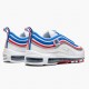 Ny  Nike Air Max 97 Game Royal Metallic Sølv University Rød 921826 404 Dame/Herre Sneakers