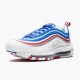 Ny  Nike Air Max 97 Game Royal Metallic Sølv University Rød 921826 404 Dame/Herre Sneakers