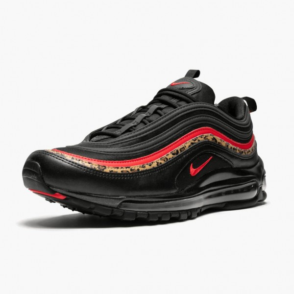 Rød  Nike Air Max 97 Leopard Pack Svart BV6113 001 Dame/Herre Sneakers