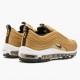 Hvit  Nike Air Max 97 Metallic Gull 885691 700 Dame/Herre Sneakers