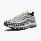 Rød  Nike Air Max 97 Plaid Light Cream 312834 201 Dame/Herre Sneakers