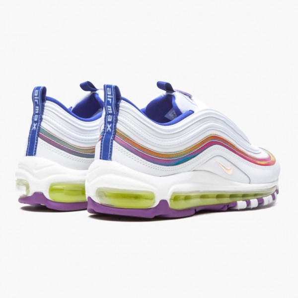 Billig  Nike Air Max 97 Hvit Iridescent Stripes CW2456 100 Dame Sneakers