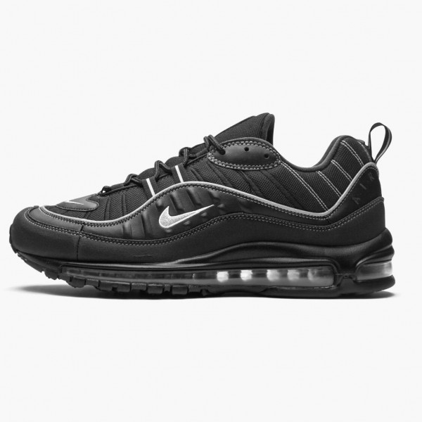 Nike Air Max 98 Svart Oil Grå 640744 013 Herre 