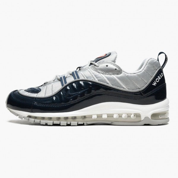 Nike Air Max 98 Supreme Obsidian 844694 400 Dame/Herre 