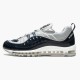 Svart  Nike Air Max 98 Supreme Obsidian 844694 400 Dame/Herre Sko